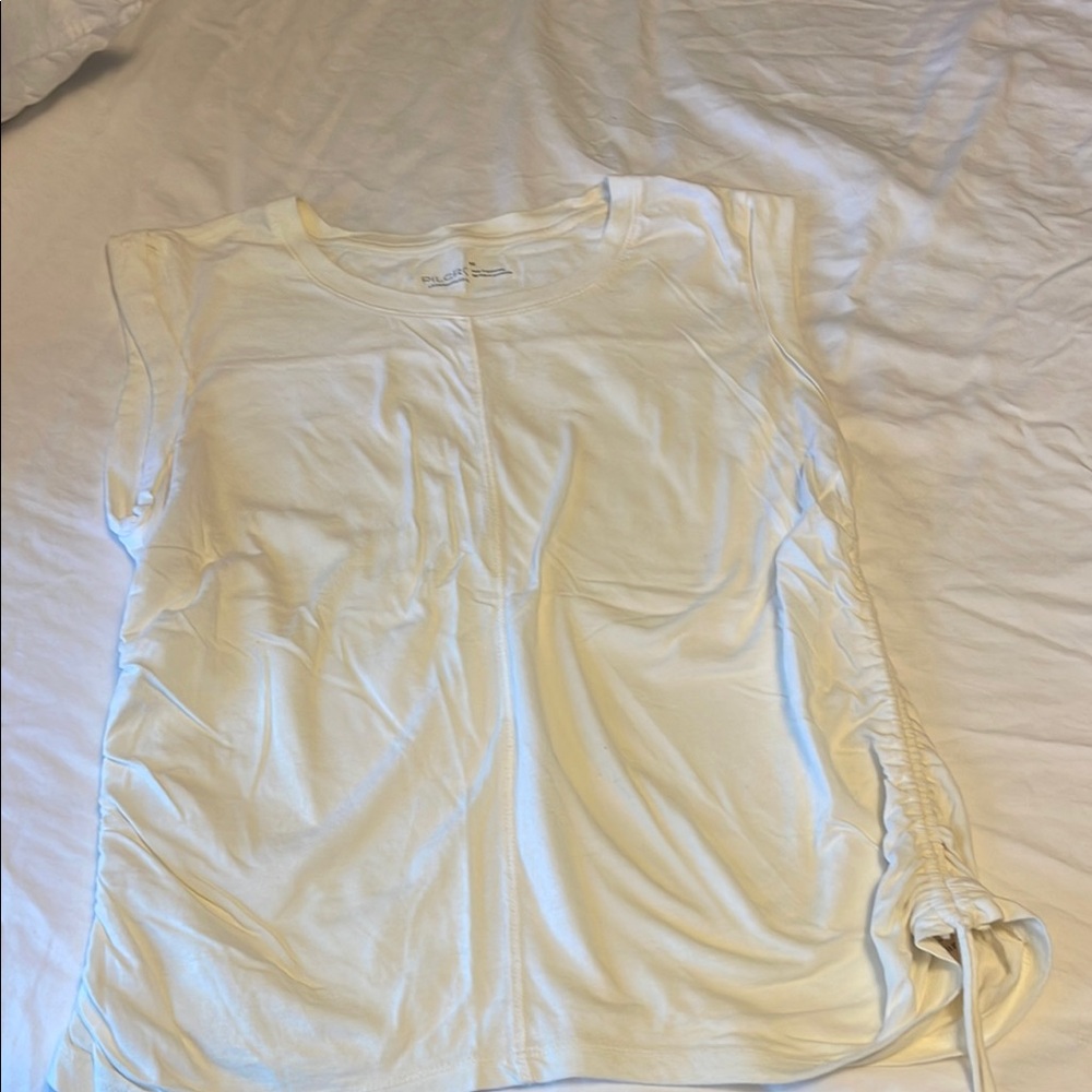 White Sleeveless Top